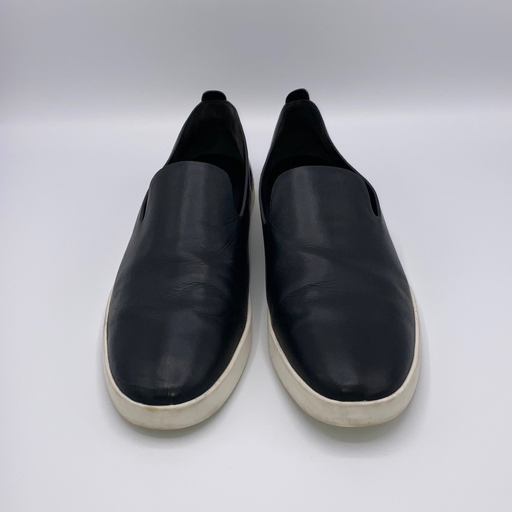 Vince Leather Slip On Sneakers